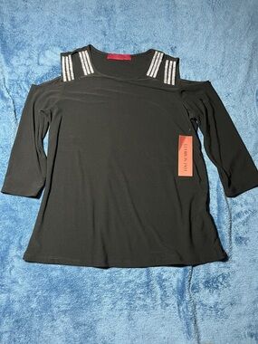 NWT Love Scarlett Cold Shoulder Blouse - Size M
